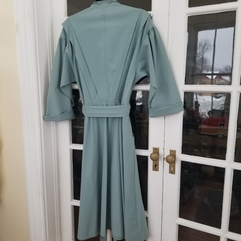 Vintage Shirt Dress - Blue Button Down - Picture 6 of 6